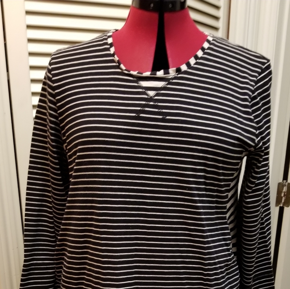 Gudrun L knit black/white pullover dress
